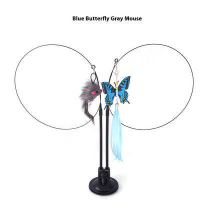Interactive Suction Cup Cat Teaser Toy