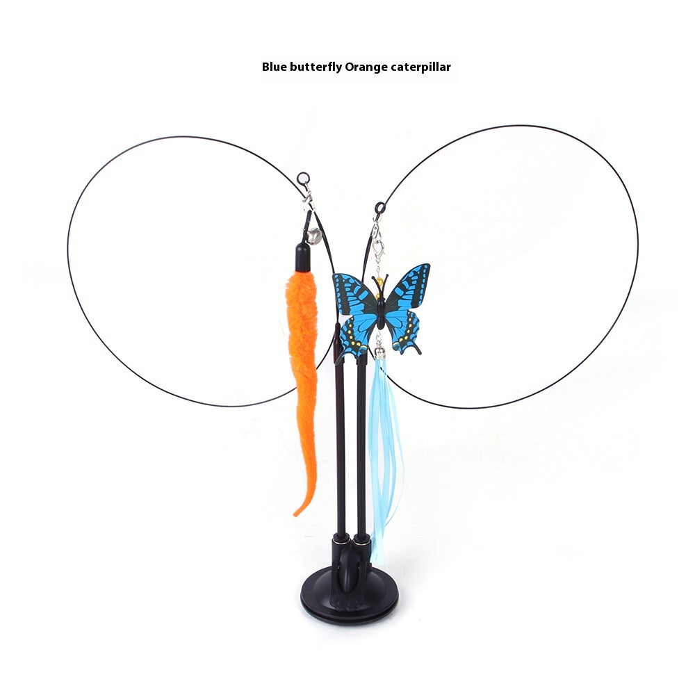 Interactive Suction Cup Cat Teaser Toy