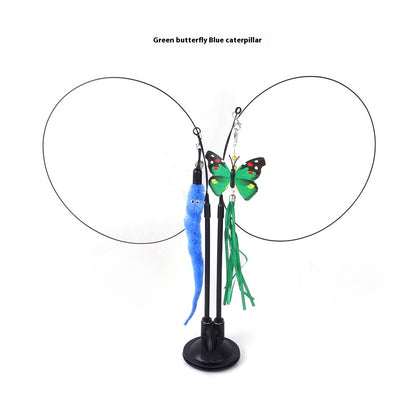 Interactive Suction Cup Cat Teaser Toy