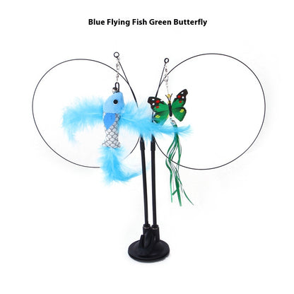 Interactive Suction Cup Cat Teaser Toy