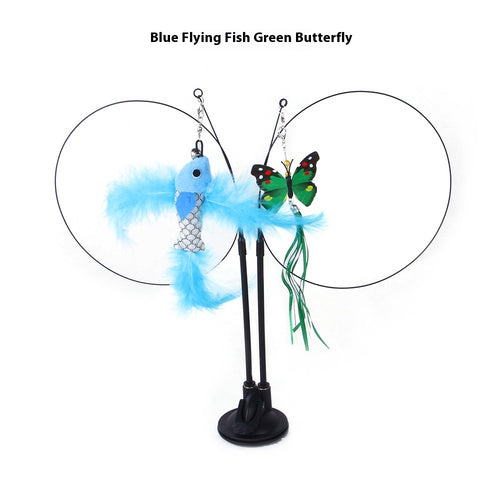 Interactive Suction Cup Cat Teaser Toy