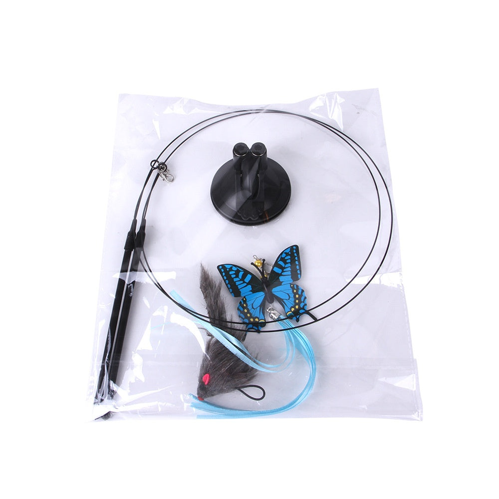 Interactive Suction Cup Cat Teaser Toy