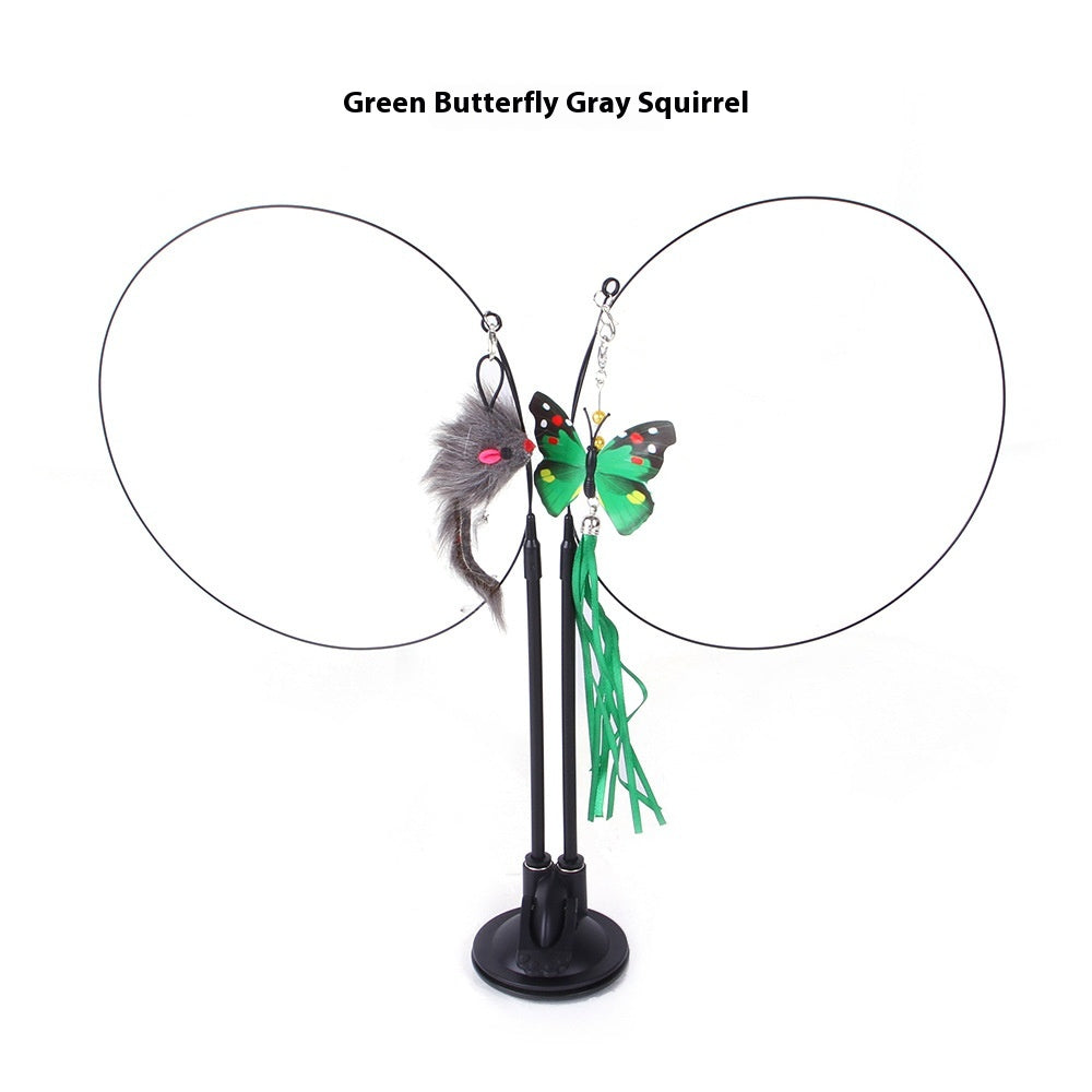 Interactive Suction Cup Cat Teaser Toy