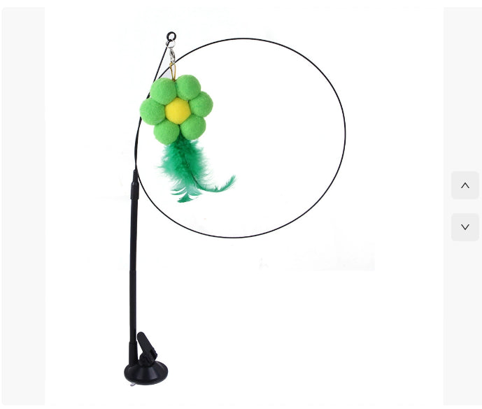 Interactive Suction Cup Cat Teaser Toy